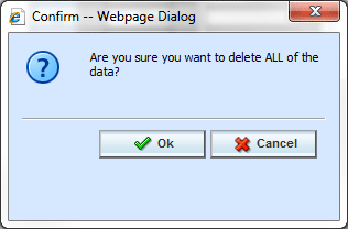 Confirming All Rows Delete
